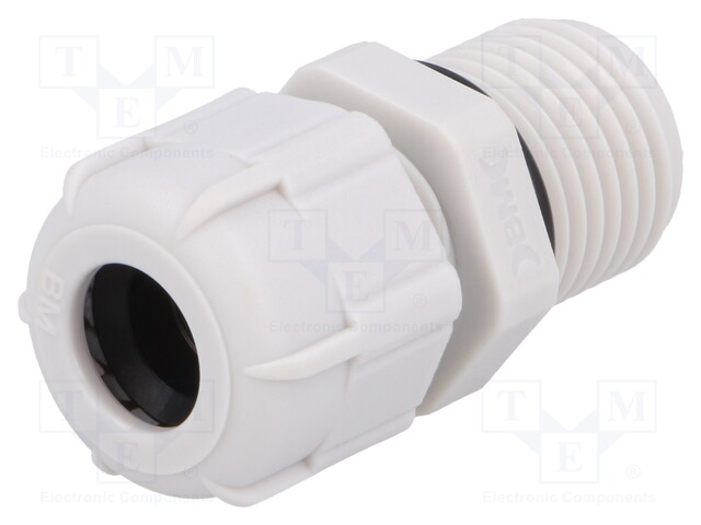 Cable gland; with long thread; M16; IP68; Mat: polyamide; grey