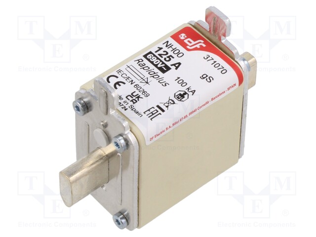 Fuse: fuse; gS; 125A; 690VAC; 440VDC; NH00