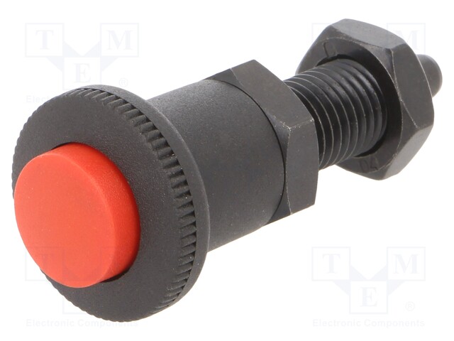 Indexing plungers; Thread: M12; Plating: black finish; 6mm