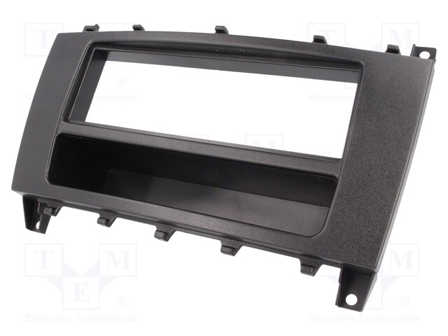 Radio mounting frame; Mercedes; 1 DIN; black