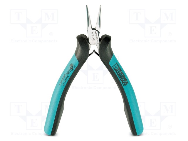 Pliers; half-rounded nose; 120mm