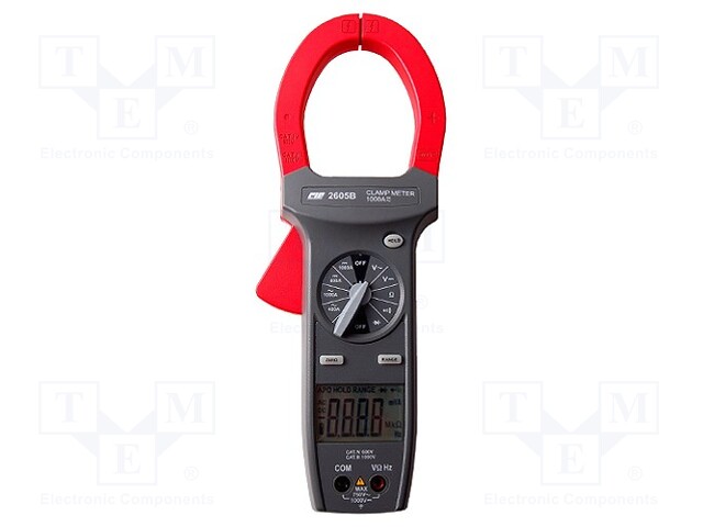 AC/DC digital clamp meter; Øcable: 57mm; LCD 4 digits (9999)