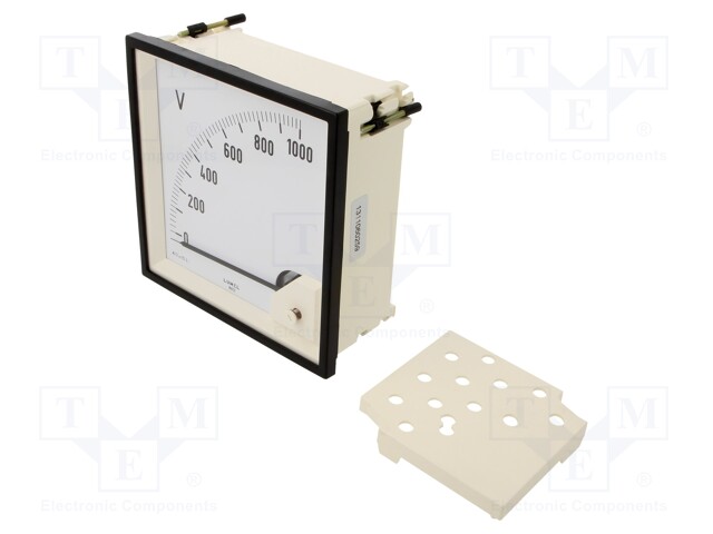 Meter; on panel; analogue; 0÷1000V; Class: 1,5; IP52; Length: 160mm