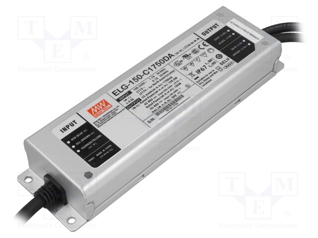 Power supply: switched-mode; Communication: DALI; LED; 150.5W