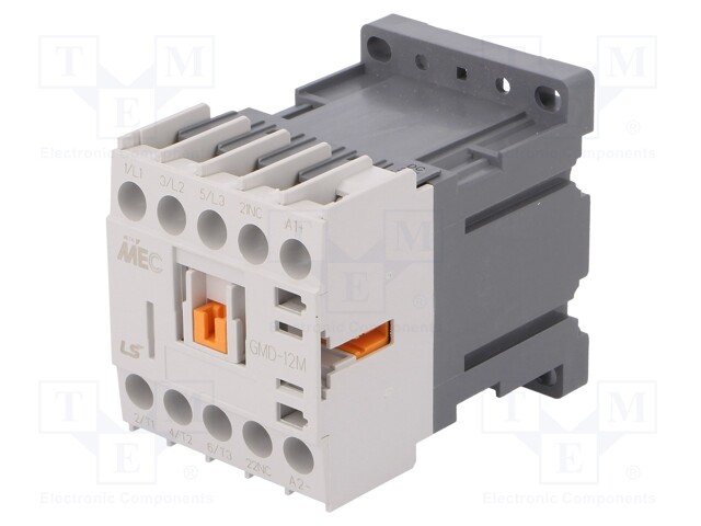 Contactor: 3-pole; NO x3; Auxiliary contacts: NC; 24VDC; 12A; IP20