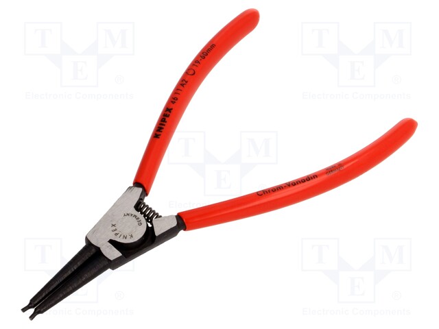 Pliers; internal circlip; Ring: external; Pliers len: 180mm