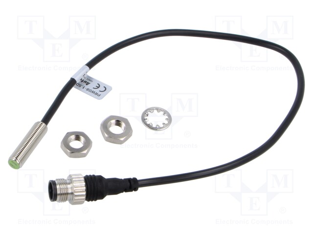 Sensor: inductive; OUT: NPN / NO; 0÷1.5mm; 10÷30VDC; M8; IP67; 200mA