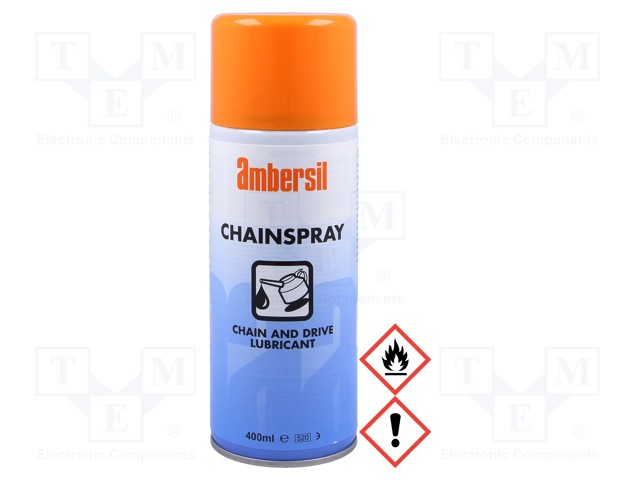 Grease; CHAINSPRAY; 400ml; spray; can; amber; Resistance to: water