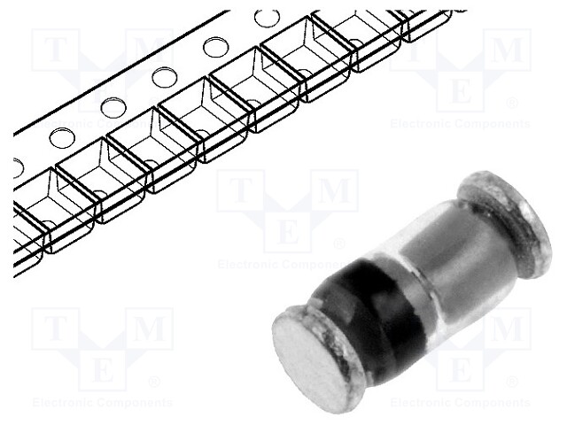 Diode: switching; SMD; 100V; 200mA; 4ns; Package: reel,tape; Ifsm: 4A