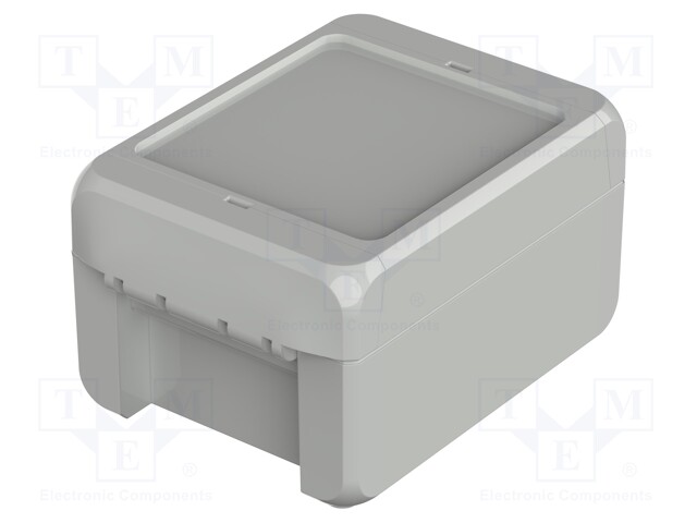 Enclosure: multipurpose; X: 80mm; Y: 113mm; Z: 60mm; BOCUBE; grey