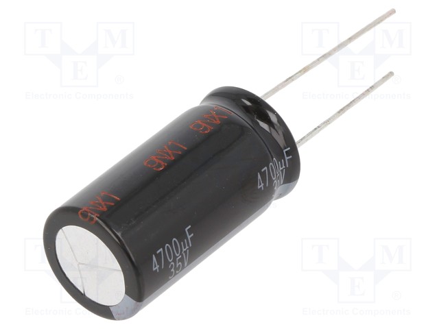 Electrolytic Capacitor, 4700 µF, 35 V, HD Series, ± 20%, Radial Leaded, 2000 hours @ 105°C