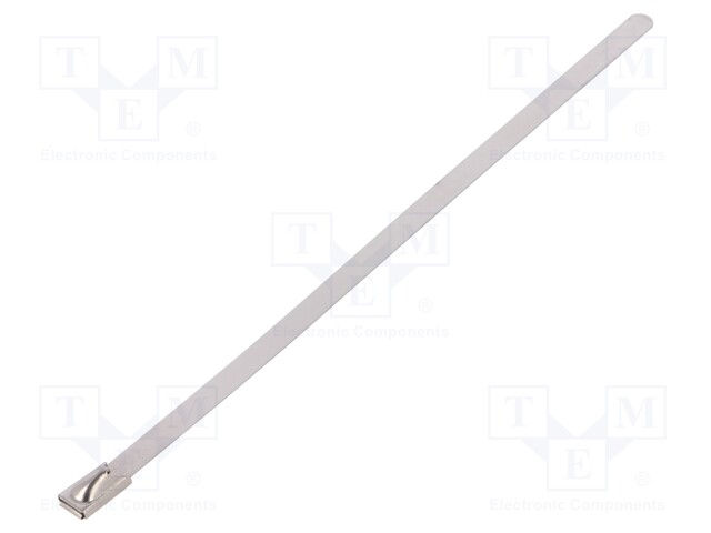 Cable tie; L: 150mm; W: 4.6mm; stainless steel; 445N; Colour: steel