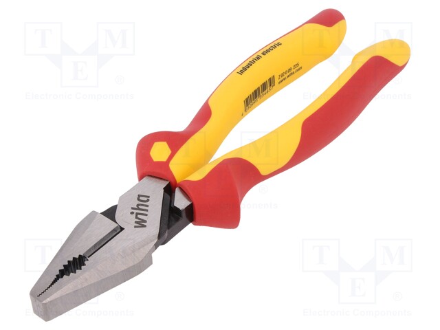 Pliers; insulated,universal; steel; 225mm; 1kVAC