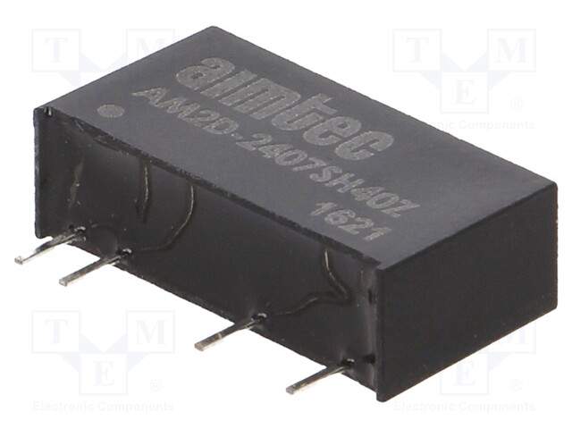 Converter: DC/DC; 2W; Uin: 21.6÷26.4V; 7.2VDC; Iout: 278mA; SIP7