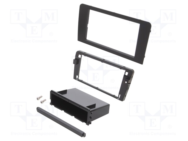 Radio mounting frame; Audi; 2 DIN; black