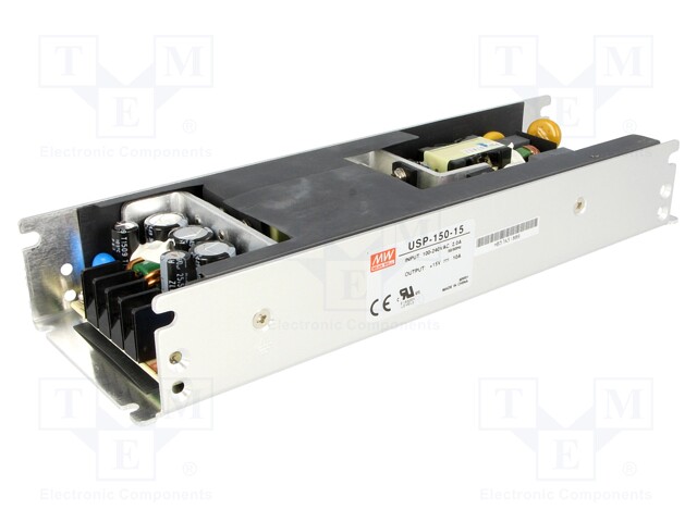 Power supply: switched-mode; modular; 150W; 15VDC; 215x67.4x3mm