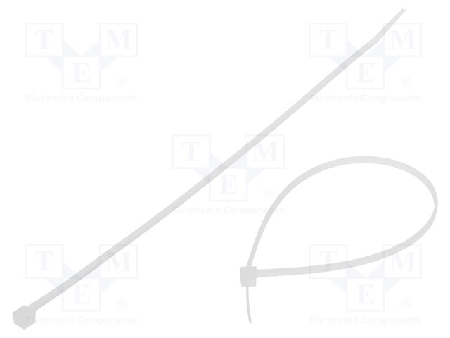 Cable tie; L: 200mm; W: 2.5mm; polyamide; 80N; natural; -40÷85°C