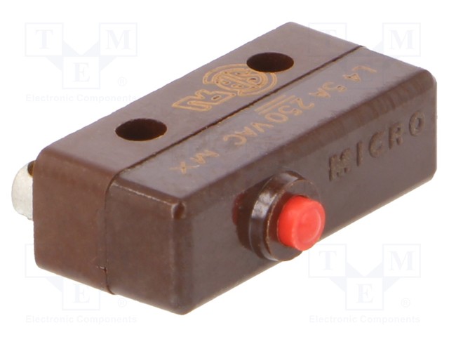 Microswitch SNAP ACTION; without lever; SPDT; 5A/250VAC; Pos: 2