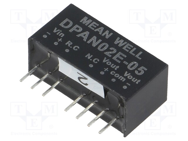 Converter: DC/DC; 2W; Uin: 4.5÷9V; Uout: 5VDC; Uout2: -5VDC; SIP8