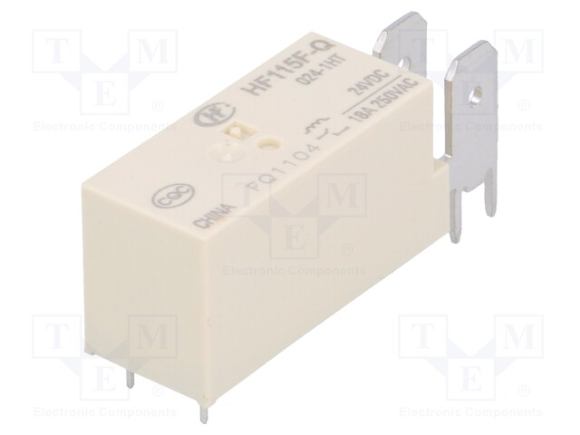 Relay: electromagnetic; SPST-NO; Ucoil: 24VDC; 20A/250VAC; 20A