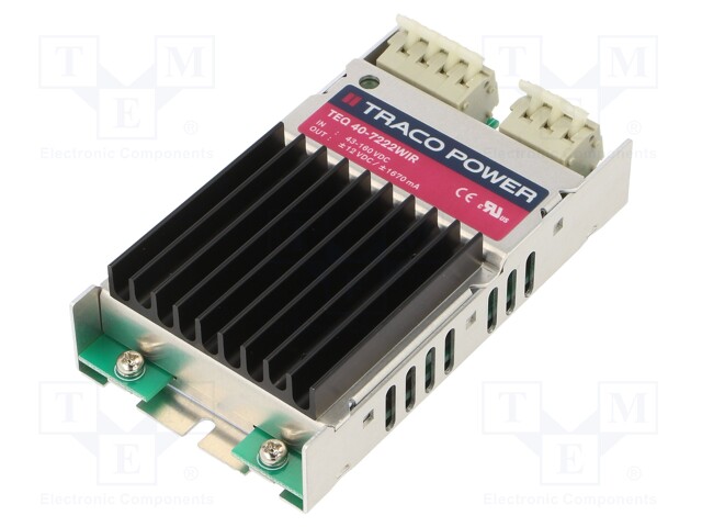 Converter: DC/DC; 40W; Uin: 43÷160V; Uout: 12VDC; Uout2: -12VDC