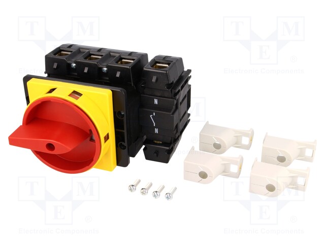 Switch: main cam switch; Stabl.pos: 2; 125A; OFF-ON; Poles: 3+N