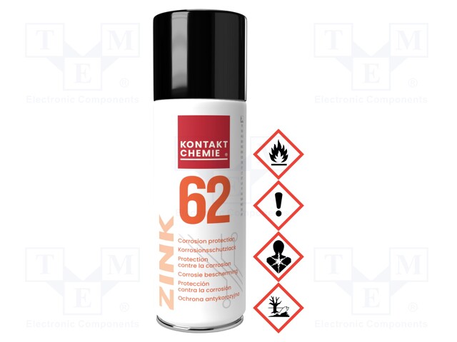 Protective coating; grey; Ingredients: zinc; 200ml; ZINK62