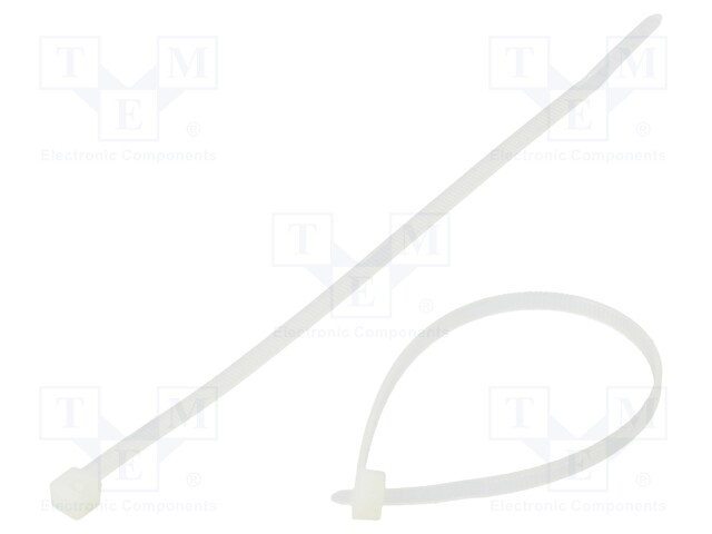 Cable tie; L: 150mm; W: 3.5mm; 135N; natural; Ømax: 35mm