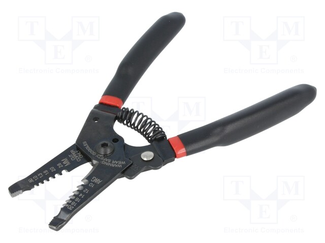 Stripping tool; Wire: round; 10AWG÷20AWG; 165mm