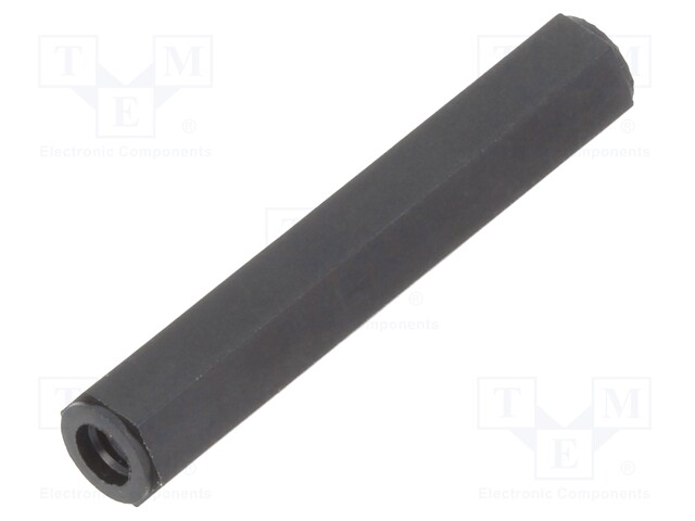 Screwed spacer sleeve; hexagonal; polyamide; M3; L: 11mm