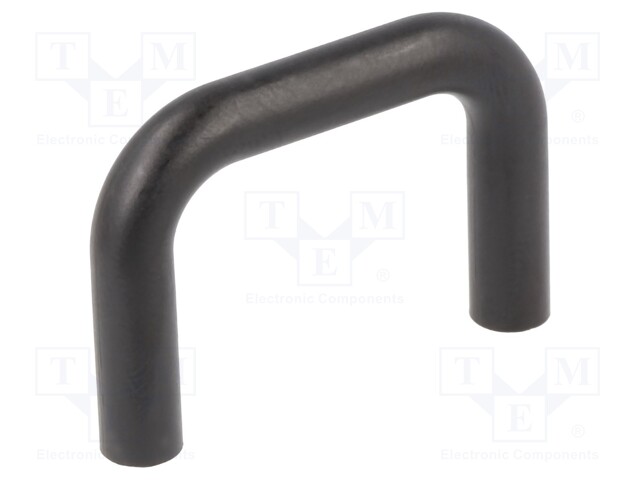 Handle; Mat: polycarbonate; black; H: 25mm; L: 35mm; W: 5.5mm