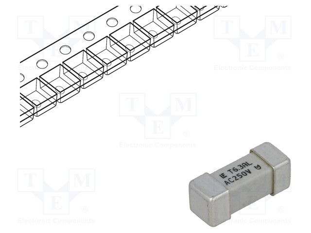 Fuse: fuse; time-lag; 6.3A; SMD; ceramic; 12,1x4,5mm; 465