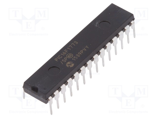 PIC microcontroller; Memory: 7kB; SRAM: 512B; 2.3÷5.5VDC; THT