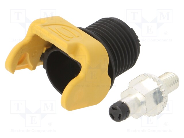 Socket; DC supply; Han® S,Han® S 120; male; PIN: 1; swivel; screw