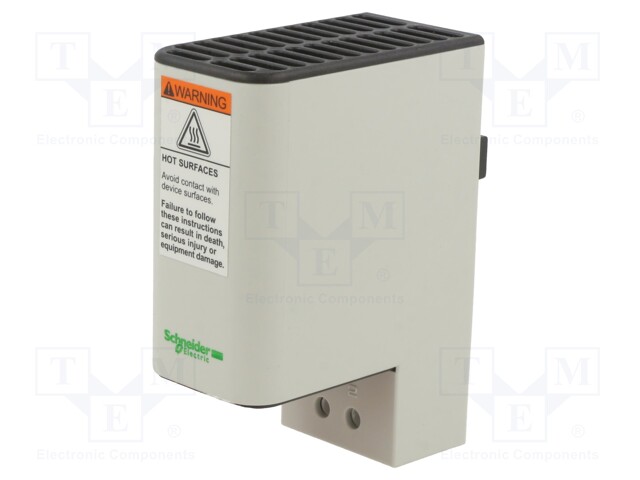 Blower heater; 20W; 110÷250V; IP20; DIN EN50022 35mm; 38x75x98mm