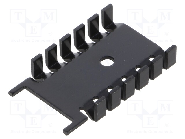 Heatsink: extruded; U; black; L: 24.5mm; W: 24mm; H: 7mm; 21K/W