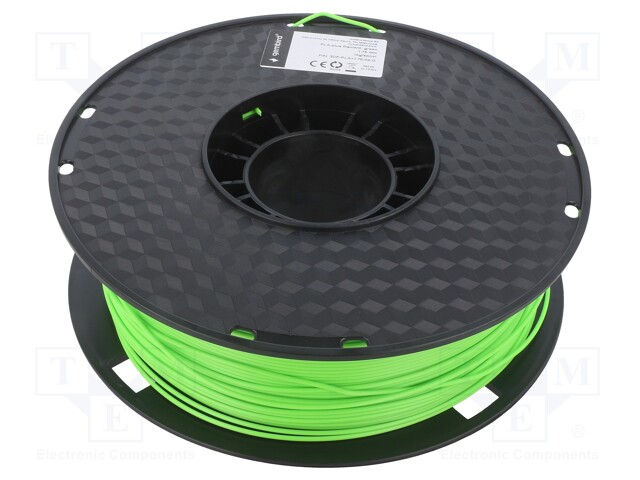 Filament: PLA+; 1.75mm; green; 195÷235°C; 1kg