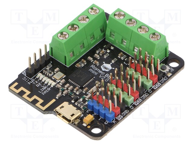 Controller; robot control; ATMEGA328P; PWM: 4; Anal.in: 4; 16MHz