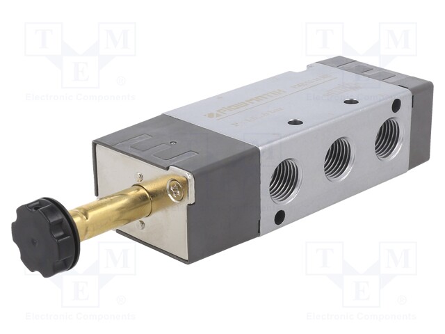 Electromagnetic valve; 5/2; G 1/4"; Pressure: 1.5÷8bar; S: 45mm