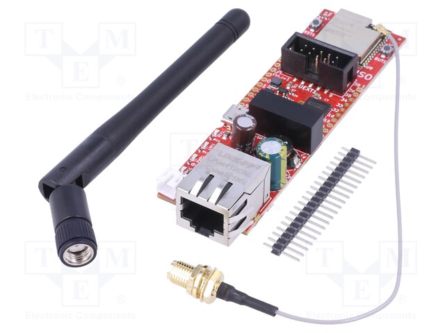 Dev.kit: WiFi; Ethernet,USB; ESP32-WROOM-32,Si3402-B; 100x28mm