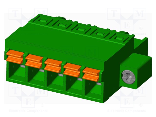 Connector: pluggable terminal block; plug; female; straight; 12A