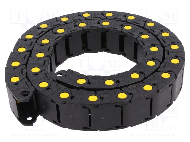 Cable chain; Series: Medium; Bend.rad: 60mm; L: 990mm; Colour: black