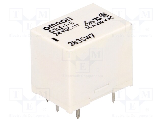 Relay: electromagnetic; SPDT; Ucoil: 24VDC; 16A/250VAC; max.250VAC