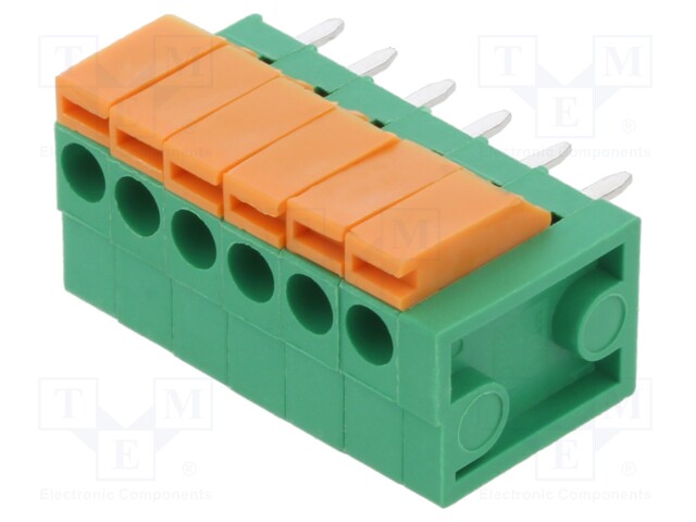 Connector: PCB terminal block; Plating: tinned; THT,spring clamp