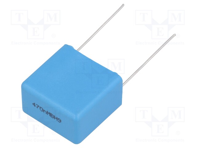 Capacitor: polypropylene; X1; 470nF; 480VAC; ±20%; THT; -40÷105°C