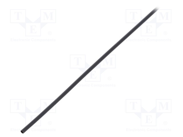 Heat shrink sleeve; flexible; 2: 1; 1.2mm; L: 1.2m; black; 5pcs.