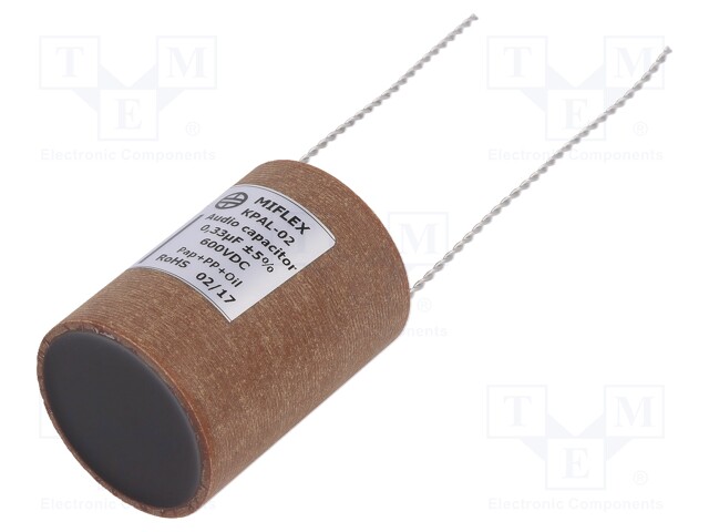 Capacitor: aluminum-polypropylene-paper; 330nF; 600VDC; ±5%