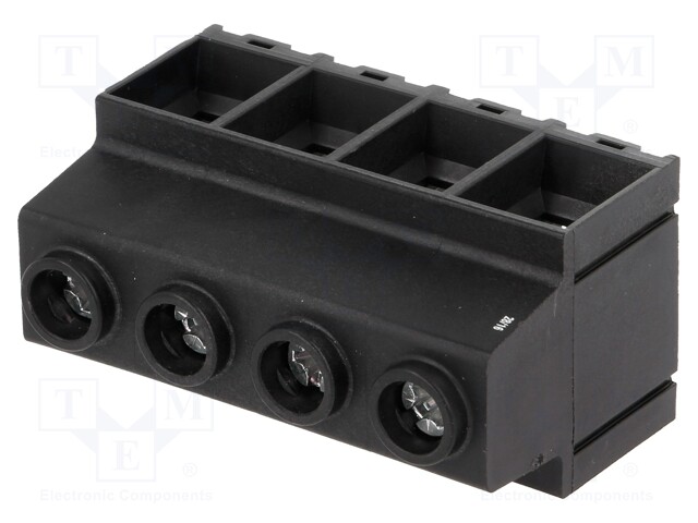 PCB terminal block; angled 90°; 15mm; ways: 4; on PCBs; 0.5÷35mm2