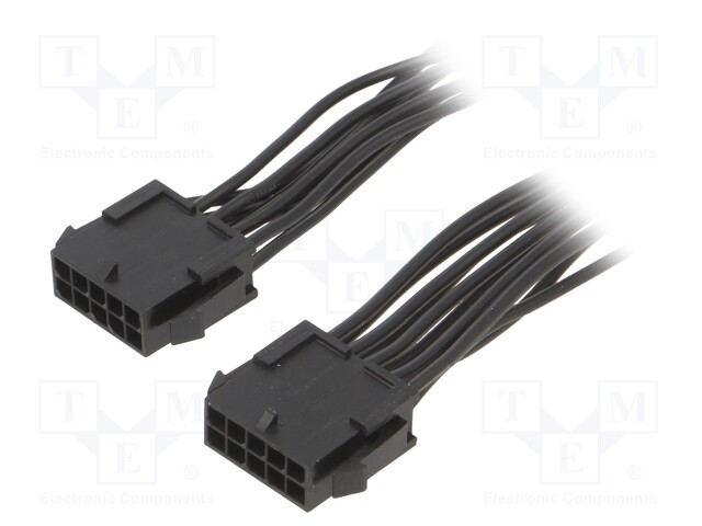 Cable; Micro-Fit 3.0; MX-43020-1000,male-male; PIN: 10; 0.4m; 4A