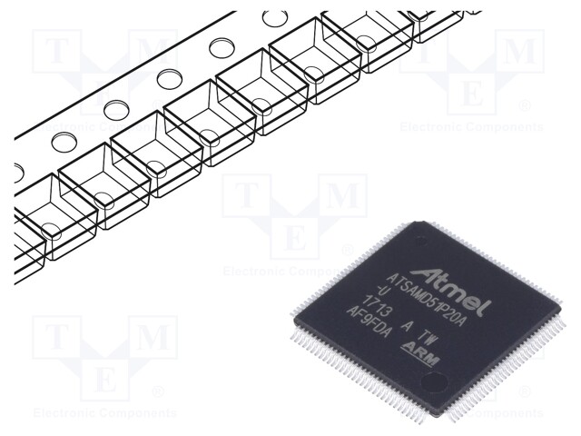 ARM microcontroller; SRAM: 256kB; Flash: 1024kB; TQFP128